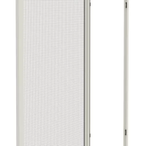 Zanzariera MV Line laterale a rete avvolgibile a molla, con bottoncino